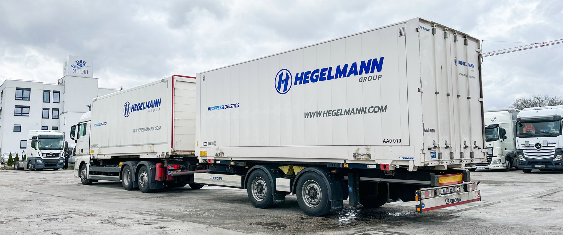 Truck container trailer