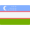 Uzbekistan country flag